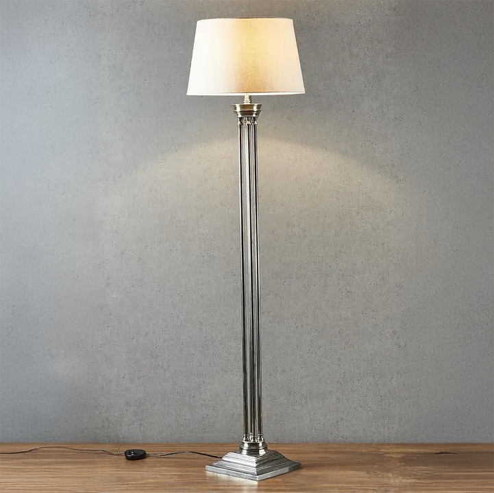 Hanson Floor Lamp - Antique Silver