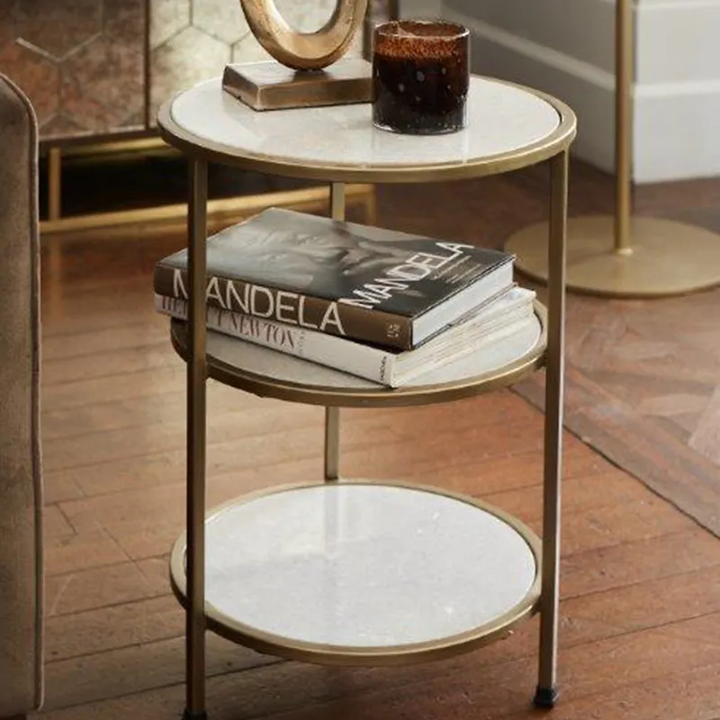 Marco 3 Tier Side Table Round