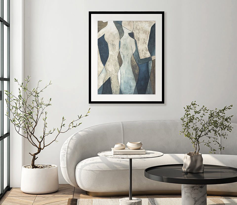 Marilo Silhouette III framed abstract art print – view 2