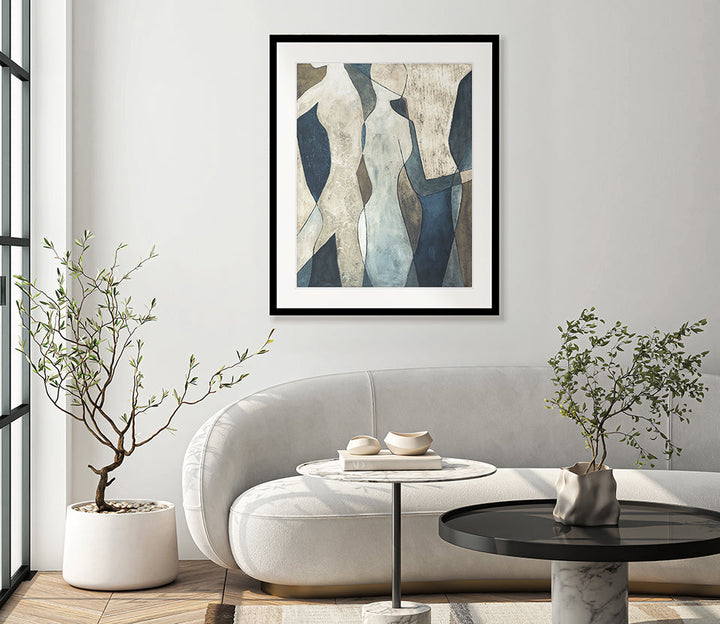 Marilo Silhouette III framed abstract art print – view 2