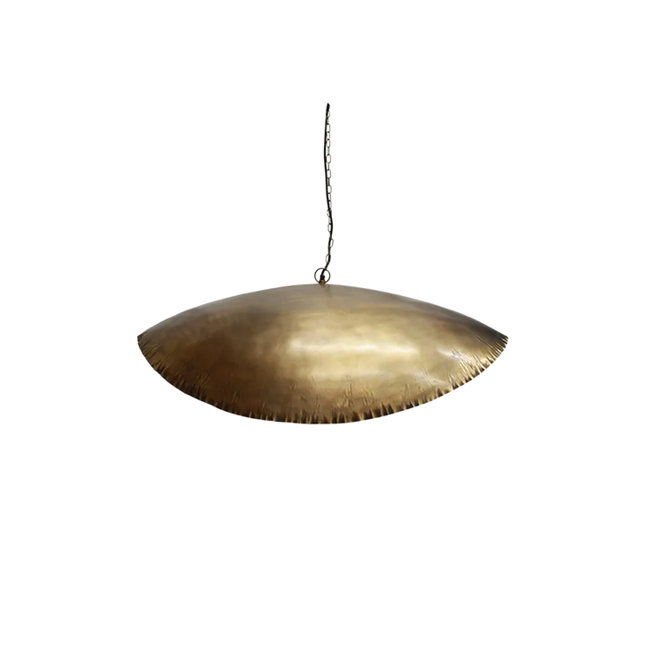 Masaomi Gold Crimped Chandelier Small