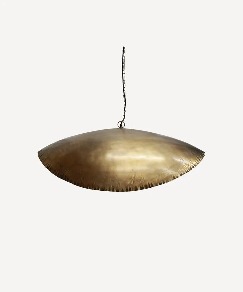 Masaomi Gold Crimped Chandelier Small