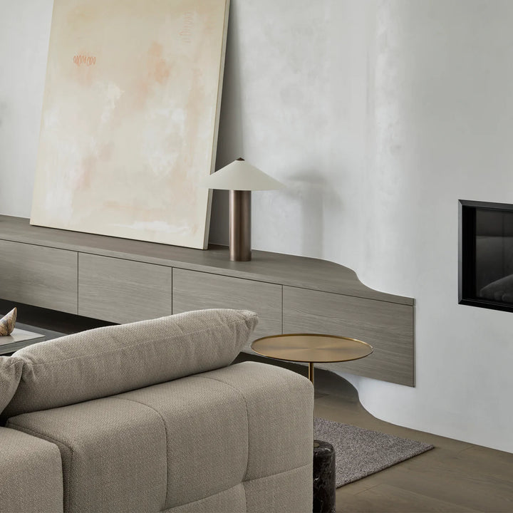 Mesa Rosso Levanto Marble Side Table