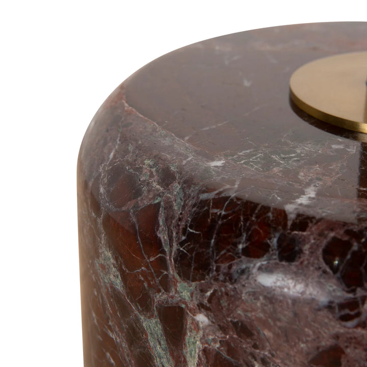 Mesa Rosso Levanto Marble Side Table