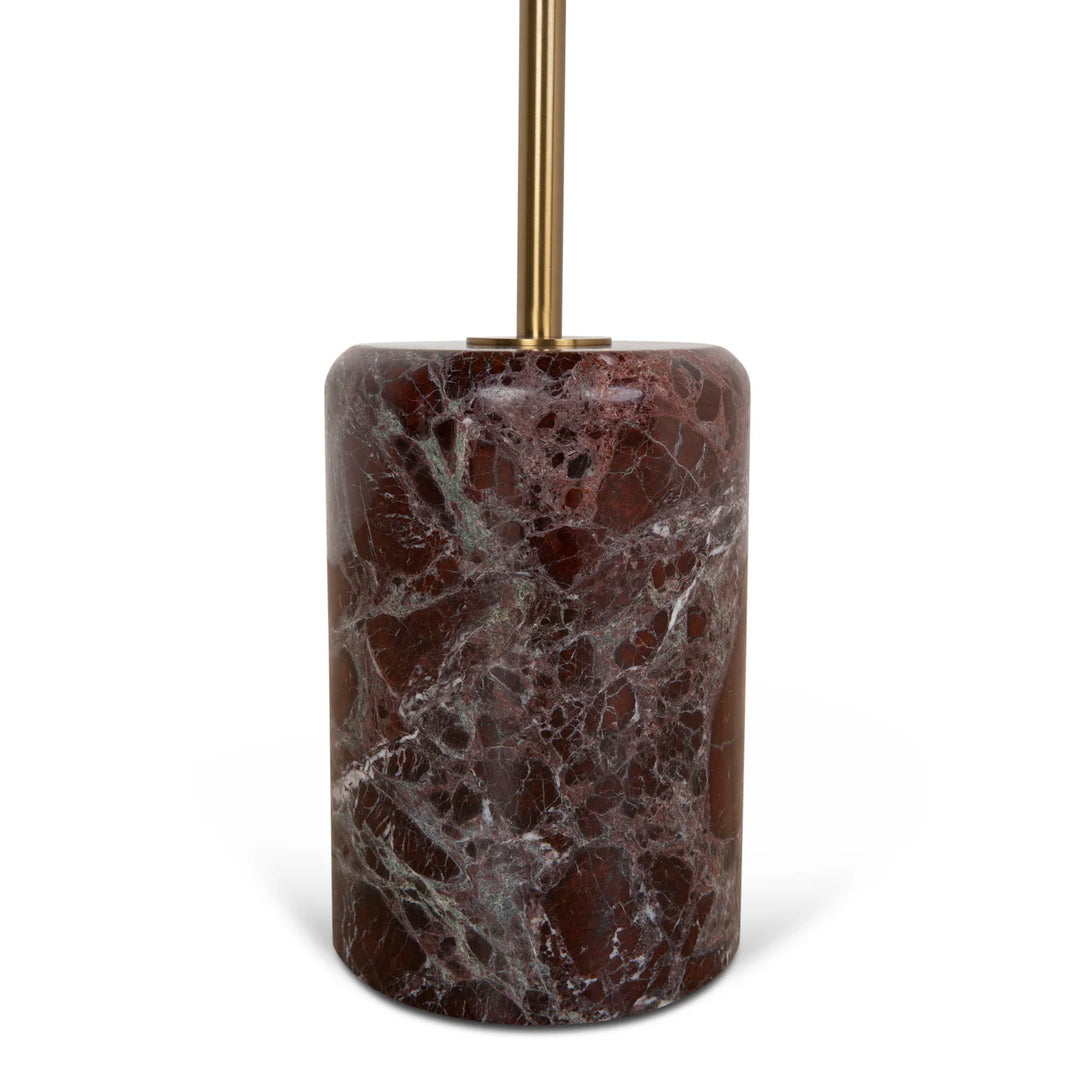 Mesa Rosso Levanto Marble Side Table