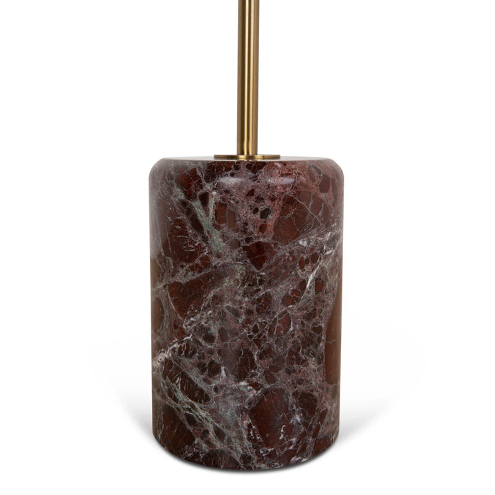 Mesa Rosso Levanto Marble Side Table