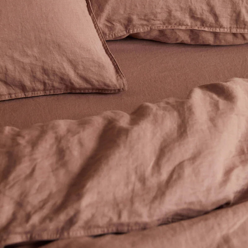 Organic Linen Duvet Clay