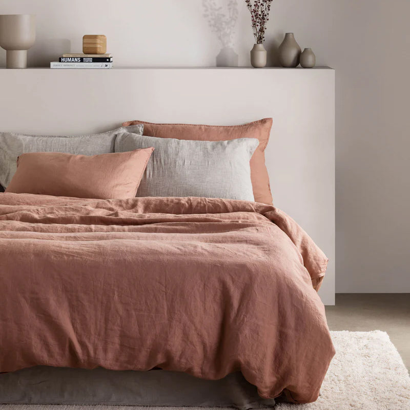 Organic Linen Duvet Clay