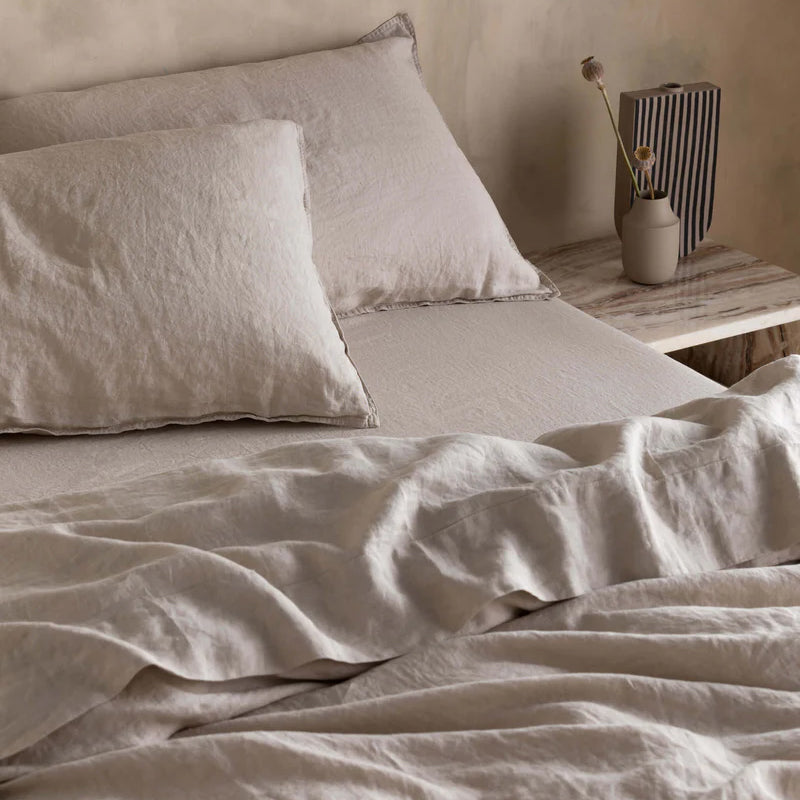 Organic Linen Duvet Oatmeal