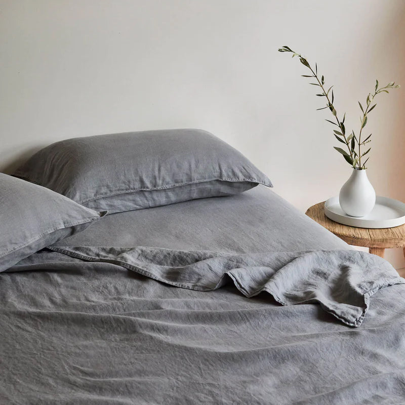 Organic Linen Pillowcase Storm