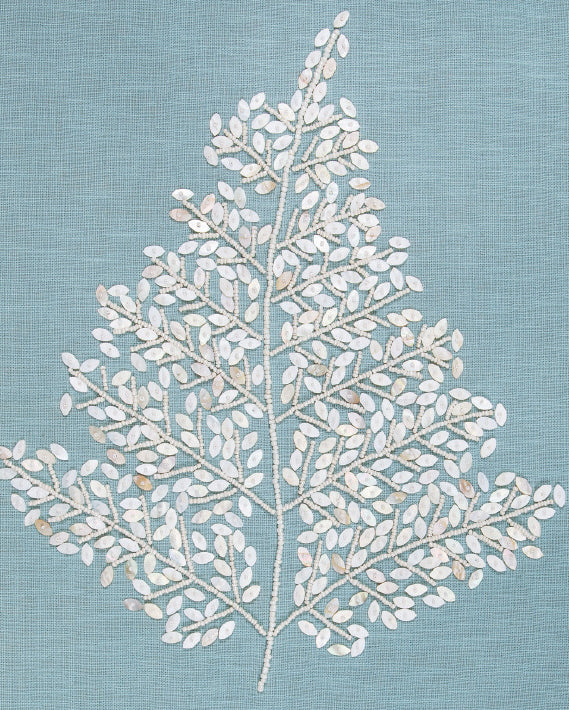 Fern Motif V handmade textured artwork, framed – view 3