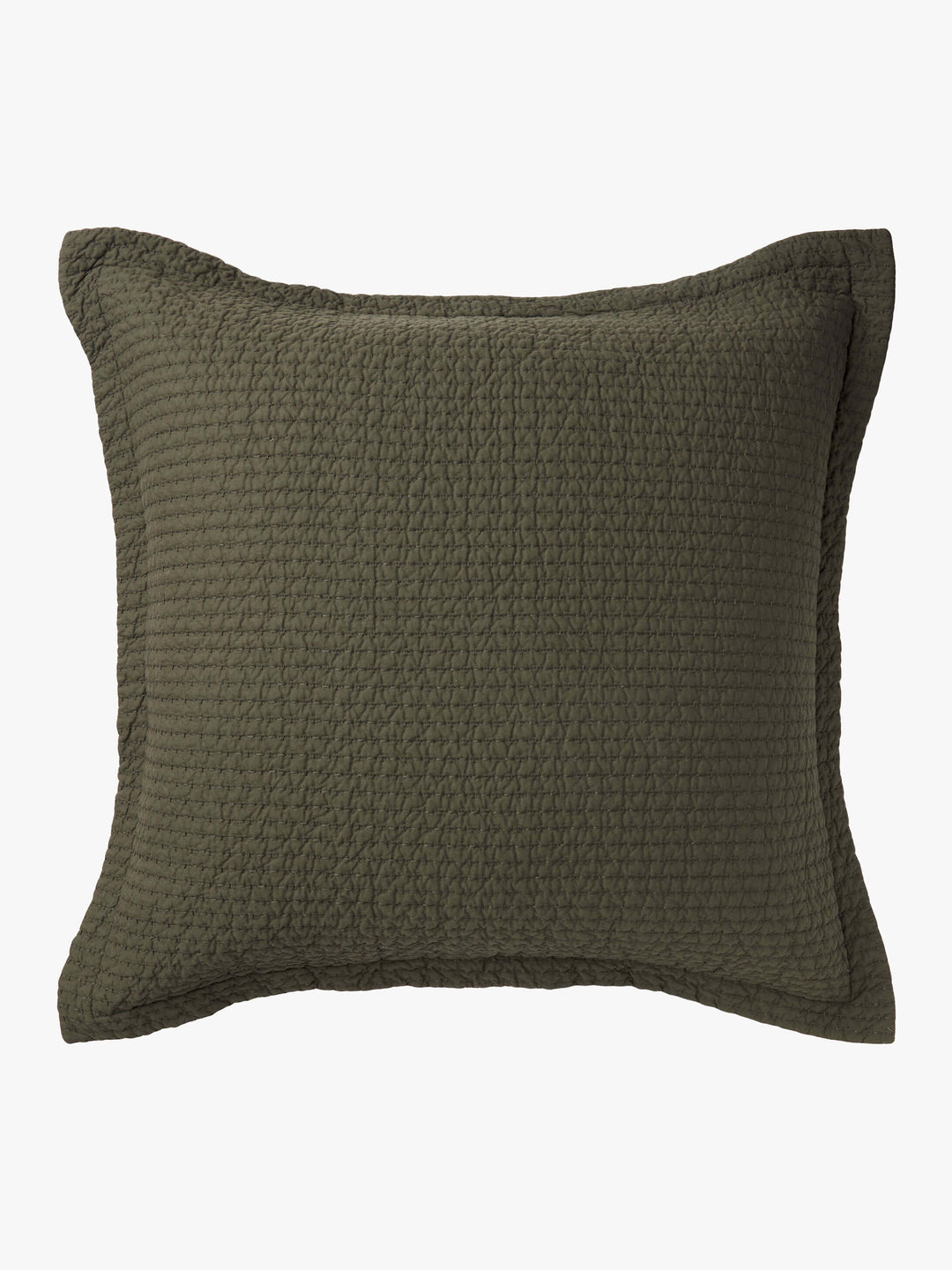 Aspen Olive Pure Cotton Quilted Pillowcases