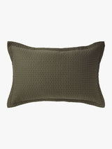 Aspen Olive Pure Cotton Quilted Pillowcases