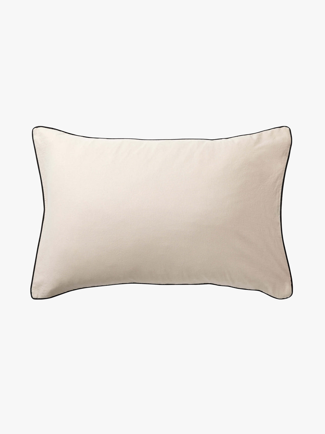 Avenue Oatmeal Piped Linen & Cotton Duvet Cover Set