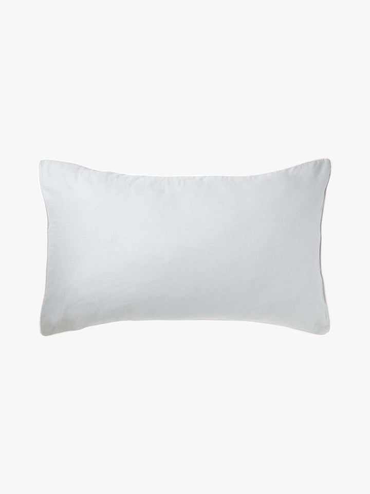 Avenue Sky Piped Linen & Cotton Pillowcases