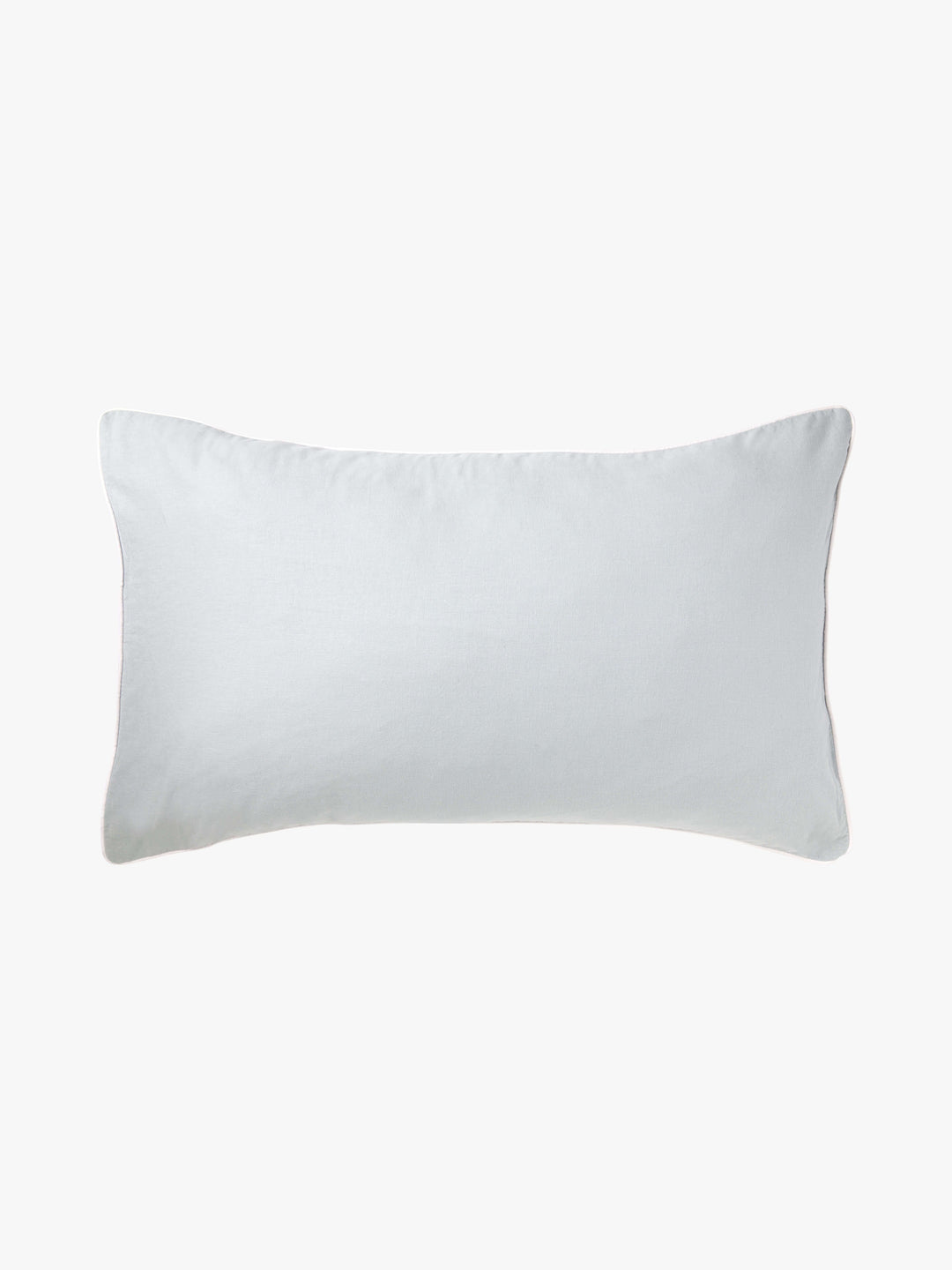 Avenue Sky Piped Linen & Cotton Duvet Cover Set
