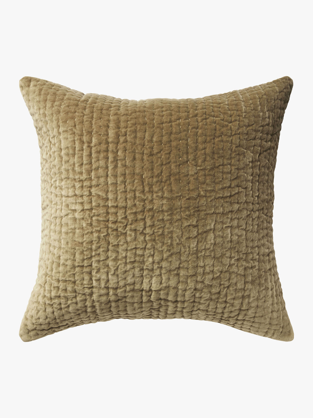 Cino Khaki Cotton Velvet Pillowcases