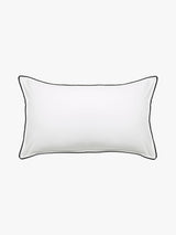 Grosgrain Black Trim Egyptian Cotton Pillowcases