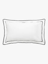 Grosgrain Black Egyptian Cotton Tailored Pillowcases