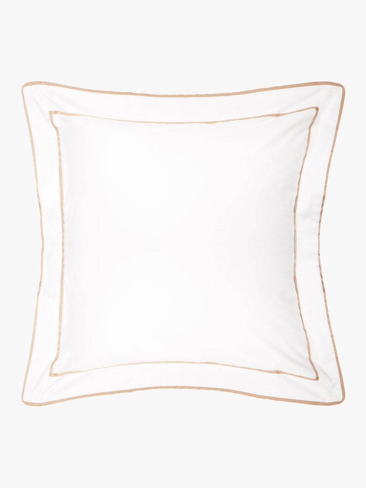 Grosgrain Caramel Egyptian Cotton Tailored Pillowcases