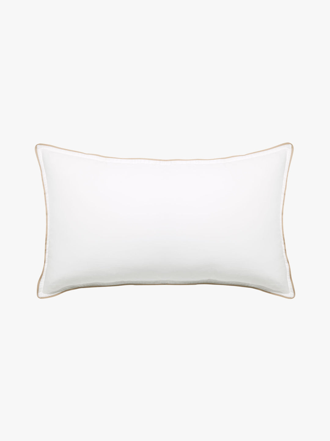Grosgrain Caramel Trim Egyptian Cotton Pillowcases