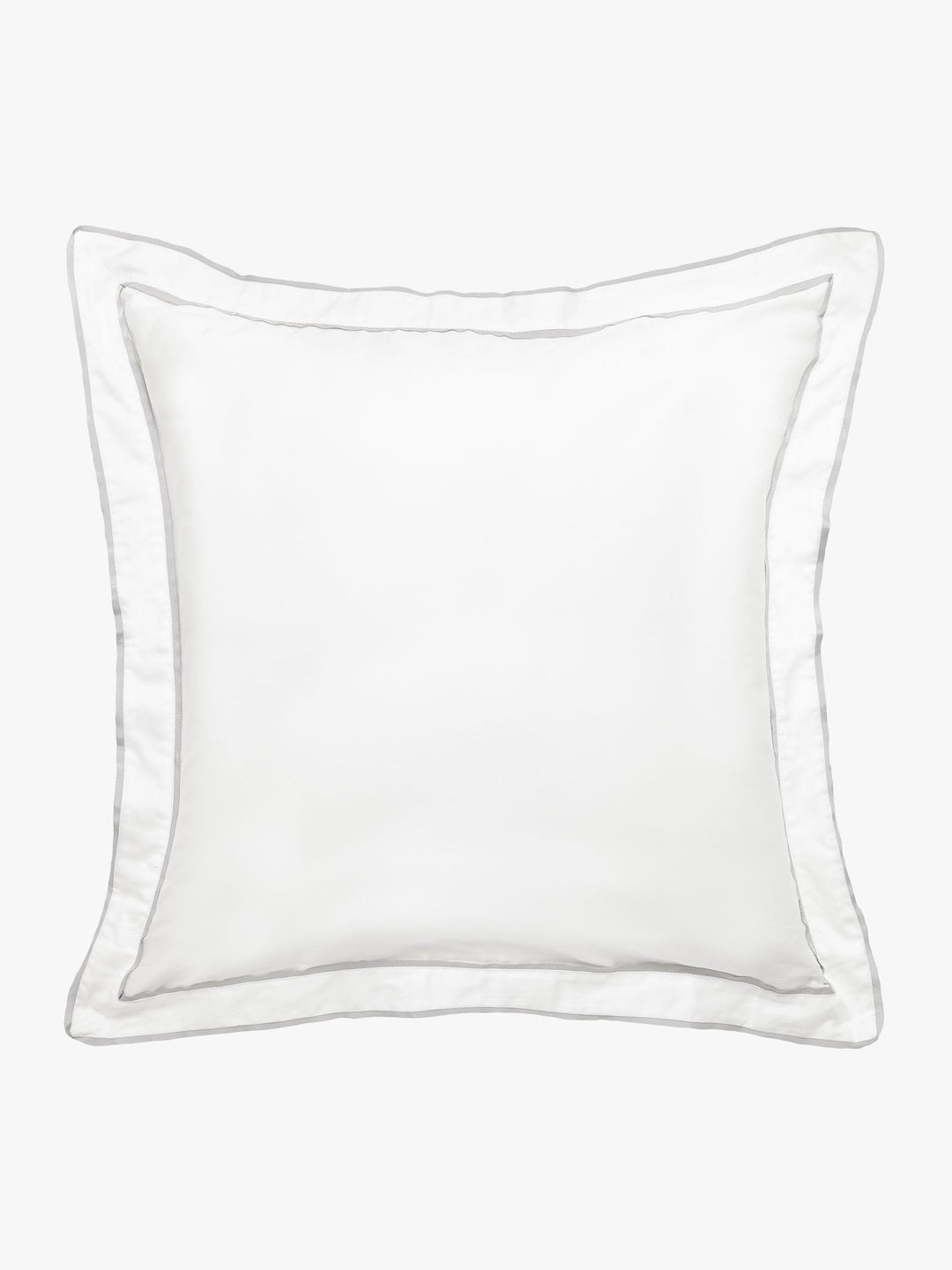 Grosgrain Silver Egyptian Cotton Tailored Pillowcases
