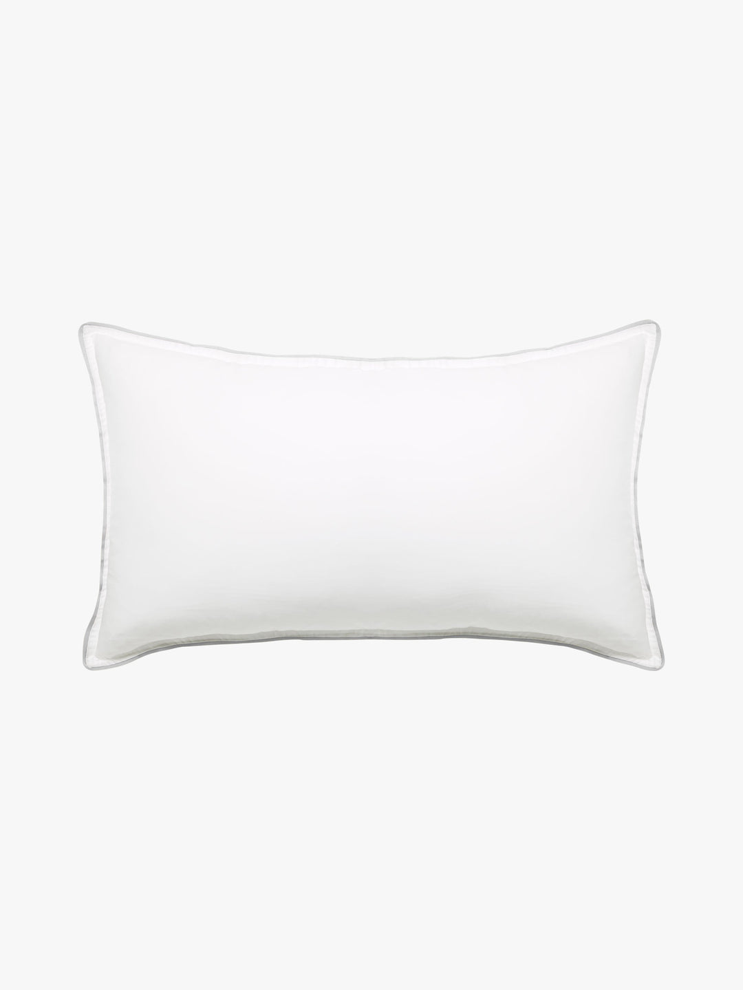Grosgrain Silver Trim Egyptian Cotton Pillowcases