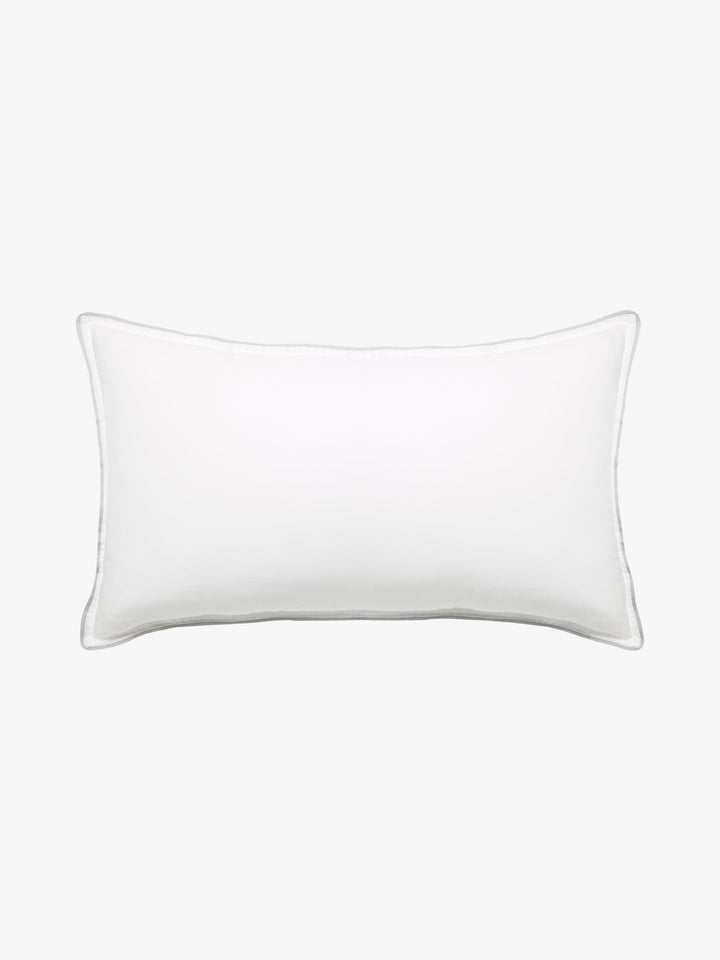 Grosgrain Silver Trim Egyptian Cotton Pillowcases