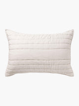 Kemble Silver Linen & Cotton Quilted Pillowcases