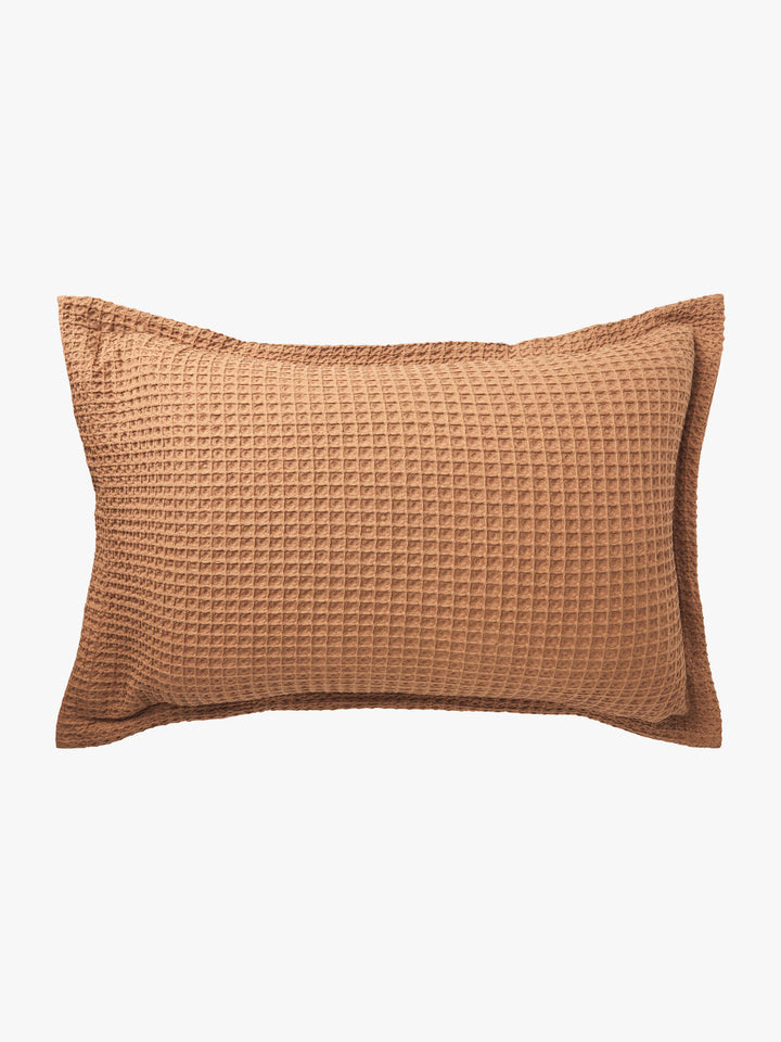 Laila Tan Organic Cotton Waffle Duvet Cover Set