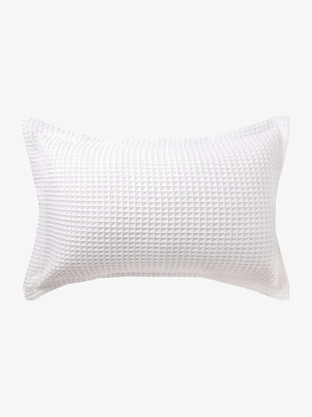 Laila White Organic Cotton Waffle Duvet Cover Set