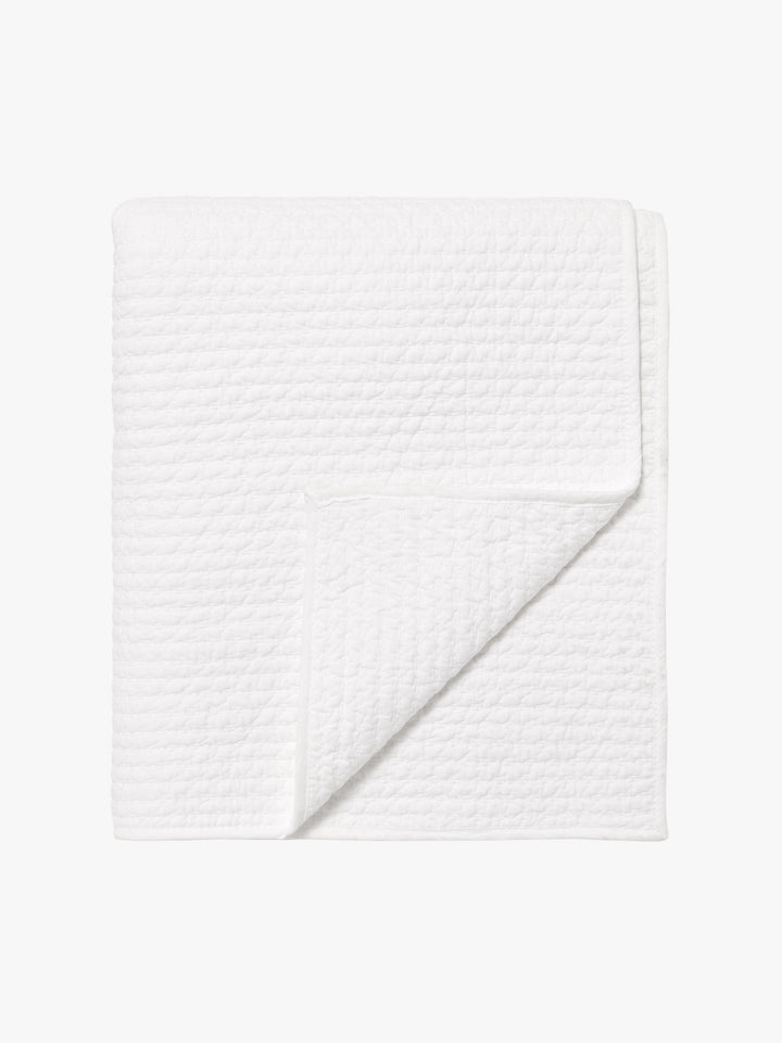 Aspen White Pure Cotton Quilt