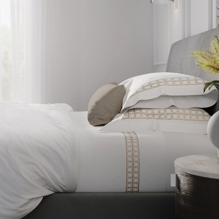Rattan embroidered pillowcases, view 2