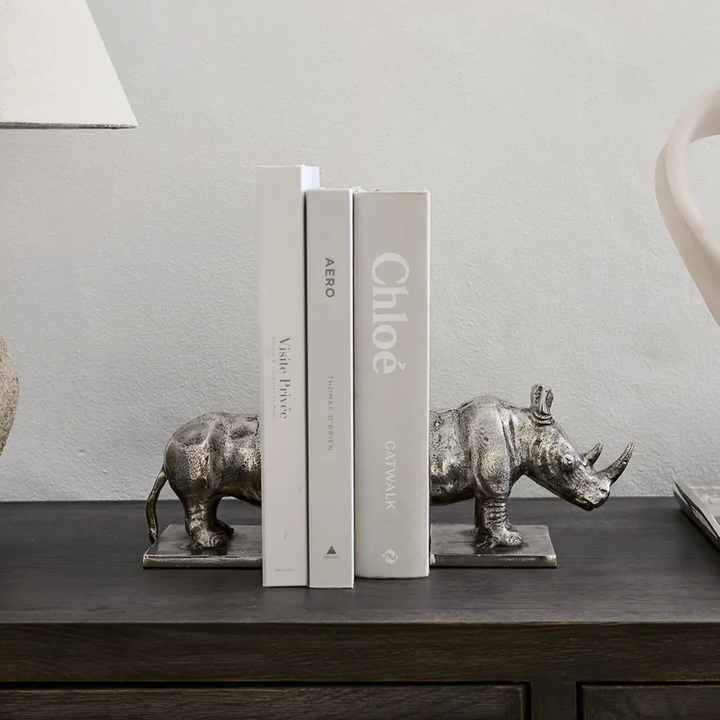 Rhino Bookends