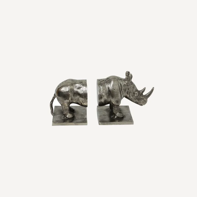Rhino Bookends