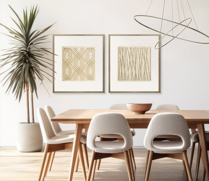 Pathways handmade textured artwork, framed – view 2