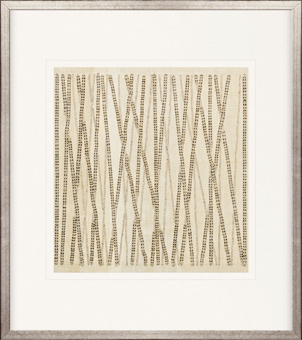 Pathways handmade textured artwork, framed