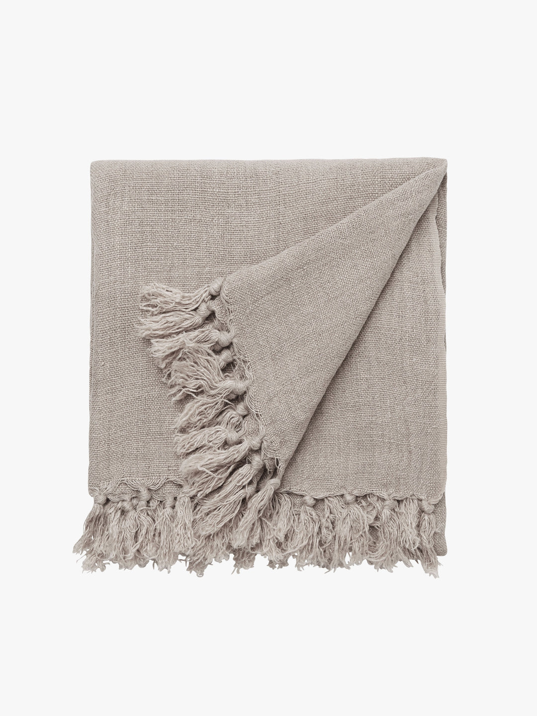 Burton Oatmeal Heavy Linen Throw
