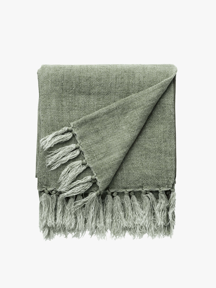 Burton Seagrass Heavy Linen Throw