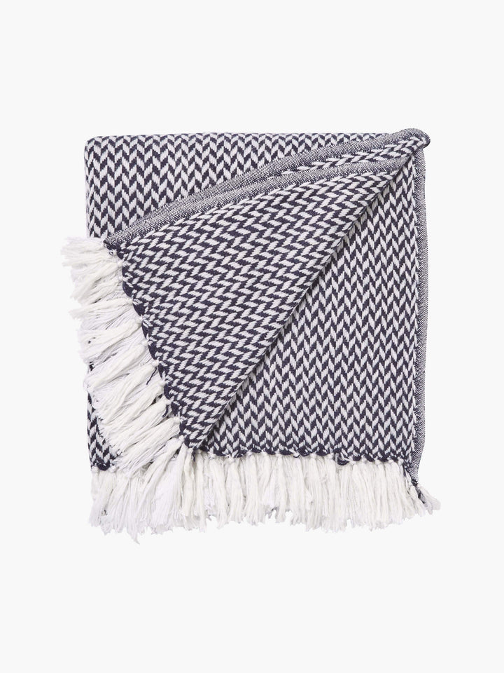 Copenhagen Navy Pure Cashmere Throw