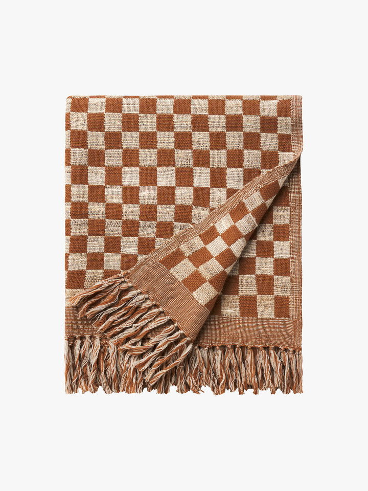 Matteo Bronze Wool & Silk Throw