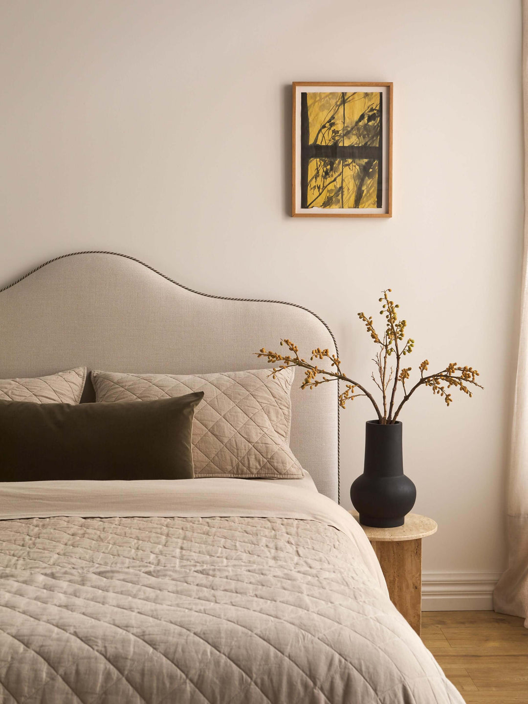 Soho Oatmeal Linen & Cotton Quilted Pillowcases