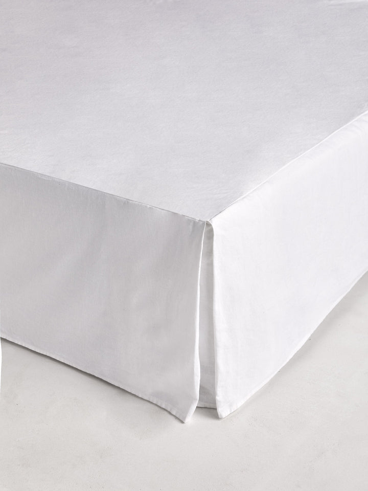 Avenue White Linen & Cotton Valance