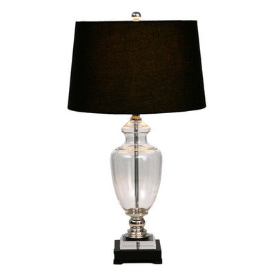 Eloise Glass Black Lamp