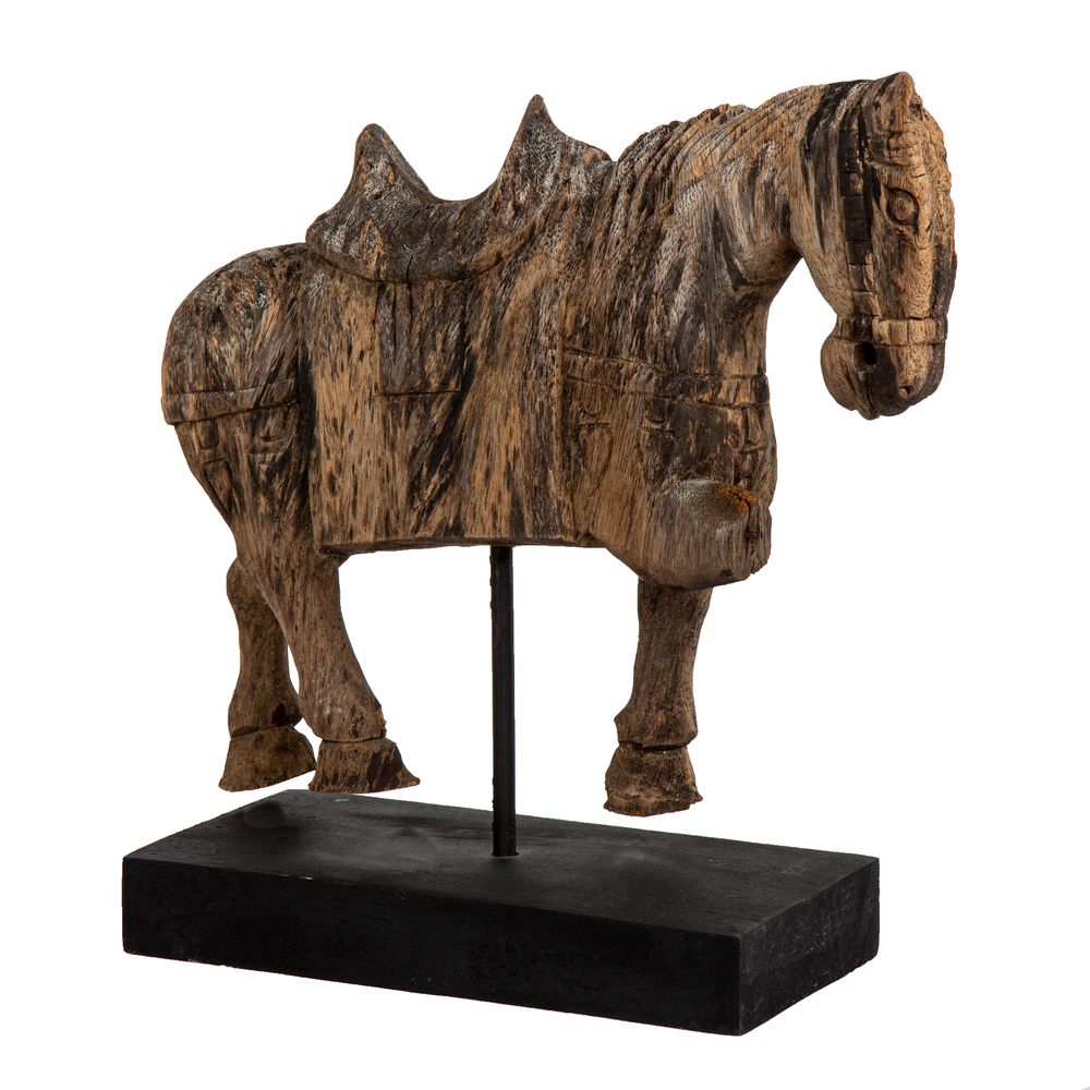 Wooden Horse Sculpture