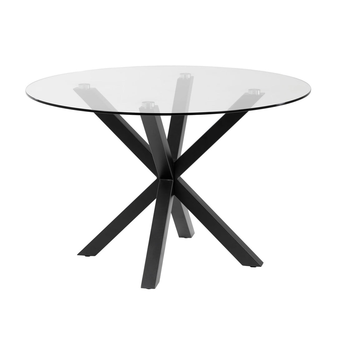 Tarya Glass Round Dining Table