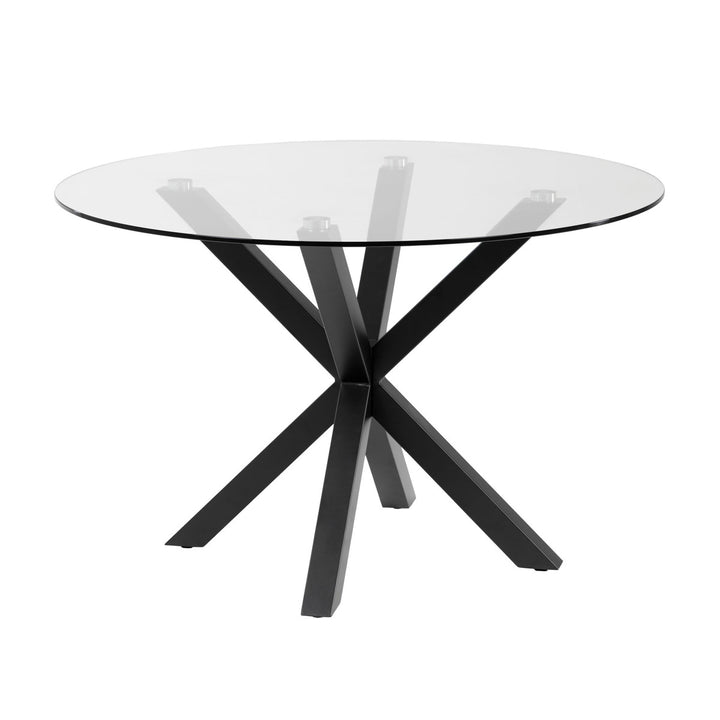 Tarya Glass Round Dining Table