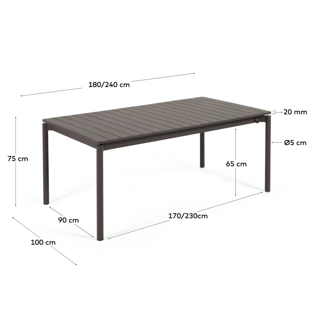 Zorgo 180-240cm Extendable Dining Table