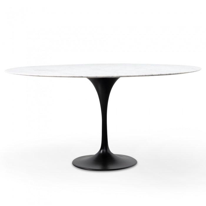 Marble Oval 2m Dining Table