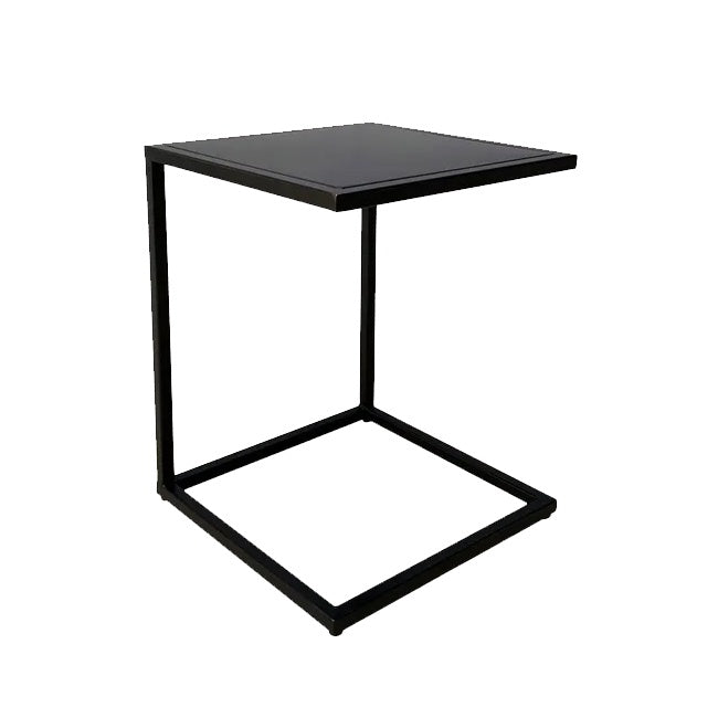 Couch Black Square Side Table